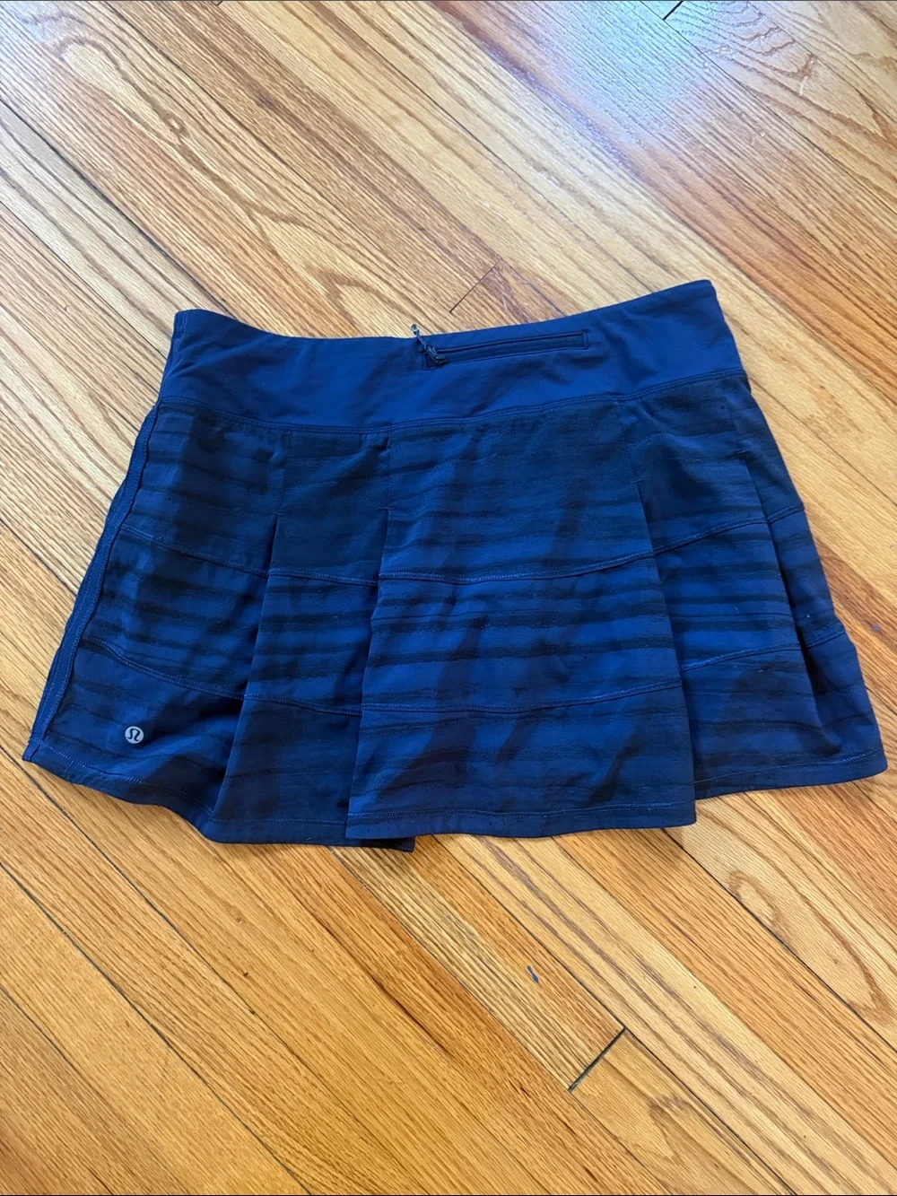 Lululemon Pace Rival Skirt II *4-way Stretch Good Vibes Deep Navy Black / navy